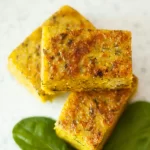 Polenta with a butter crust.